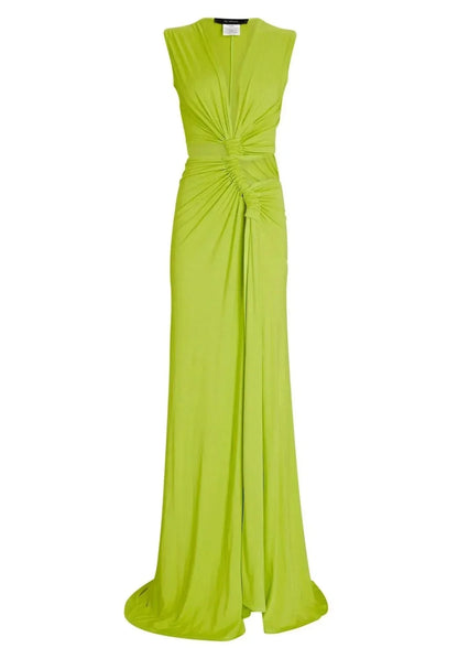 Women's Wedding Guest Cutout V Neck Slit Maxi Dress - product image 8