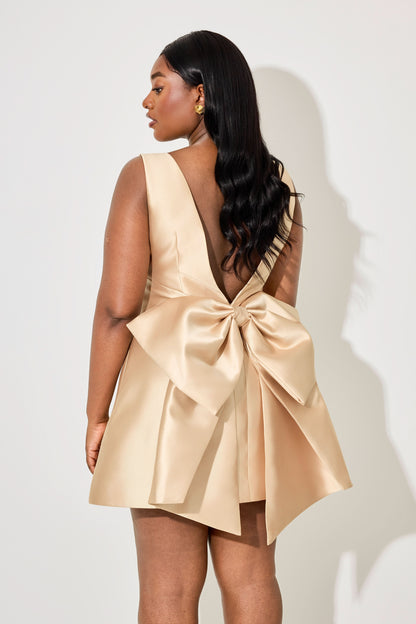 Women's Cocktail Sleeveless Bow Back Mini Dress - product image 5