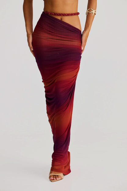 Women's Cocktail Ruched Cutout Maxi Dress Two Piece Set - product image 11
