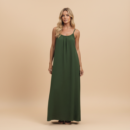 Loose Fit Spaghetti Strap Dress - side view