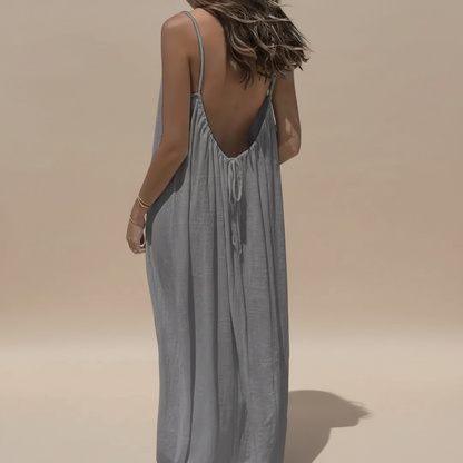 Loose Fit Spaghetti Strap Dress - close-up