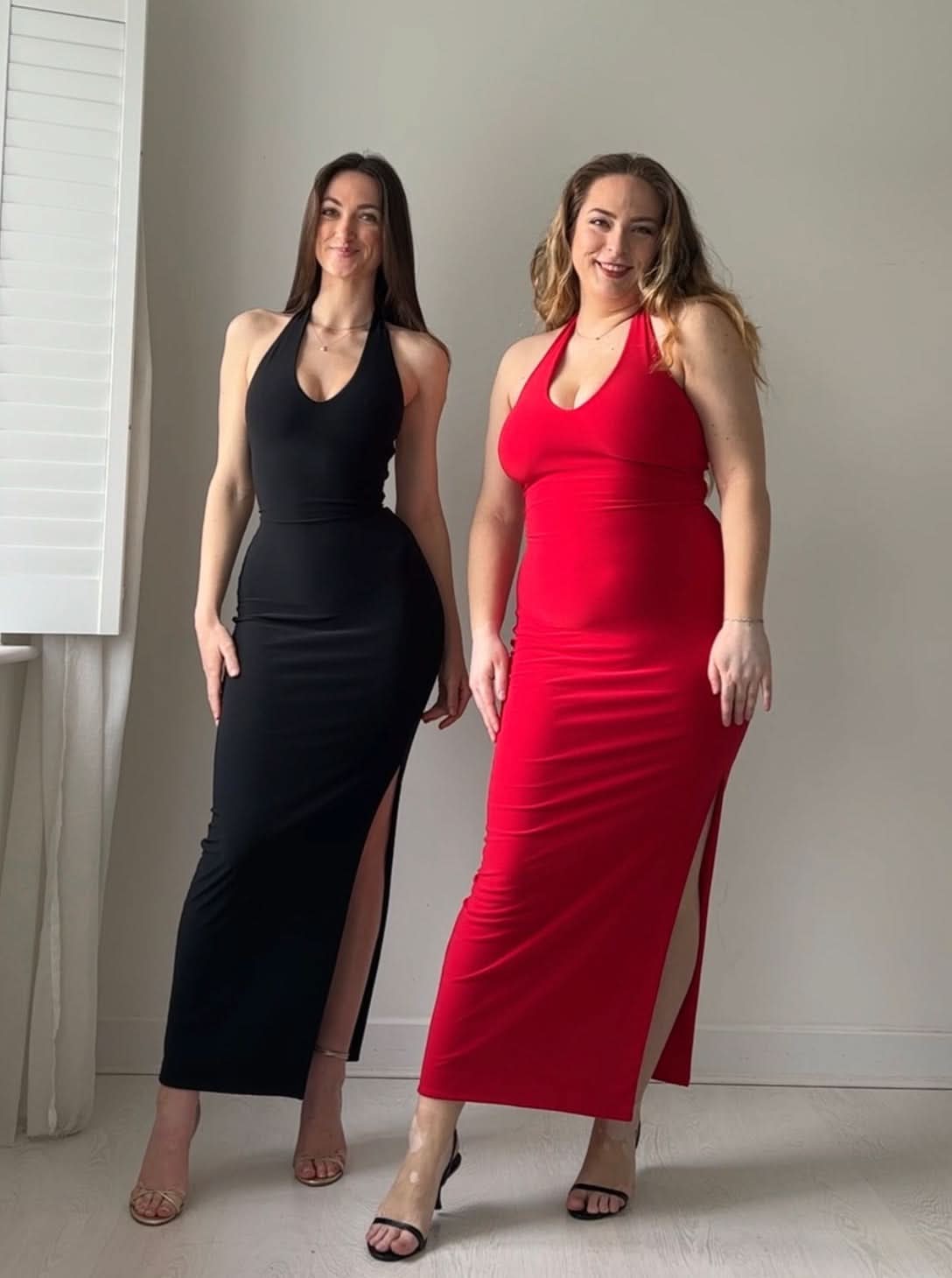 Women's Cocktail Halter Bodycon Maxi Dress With Side Slit - product image 9