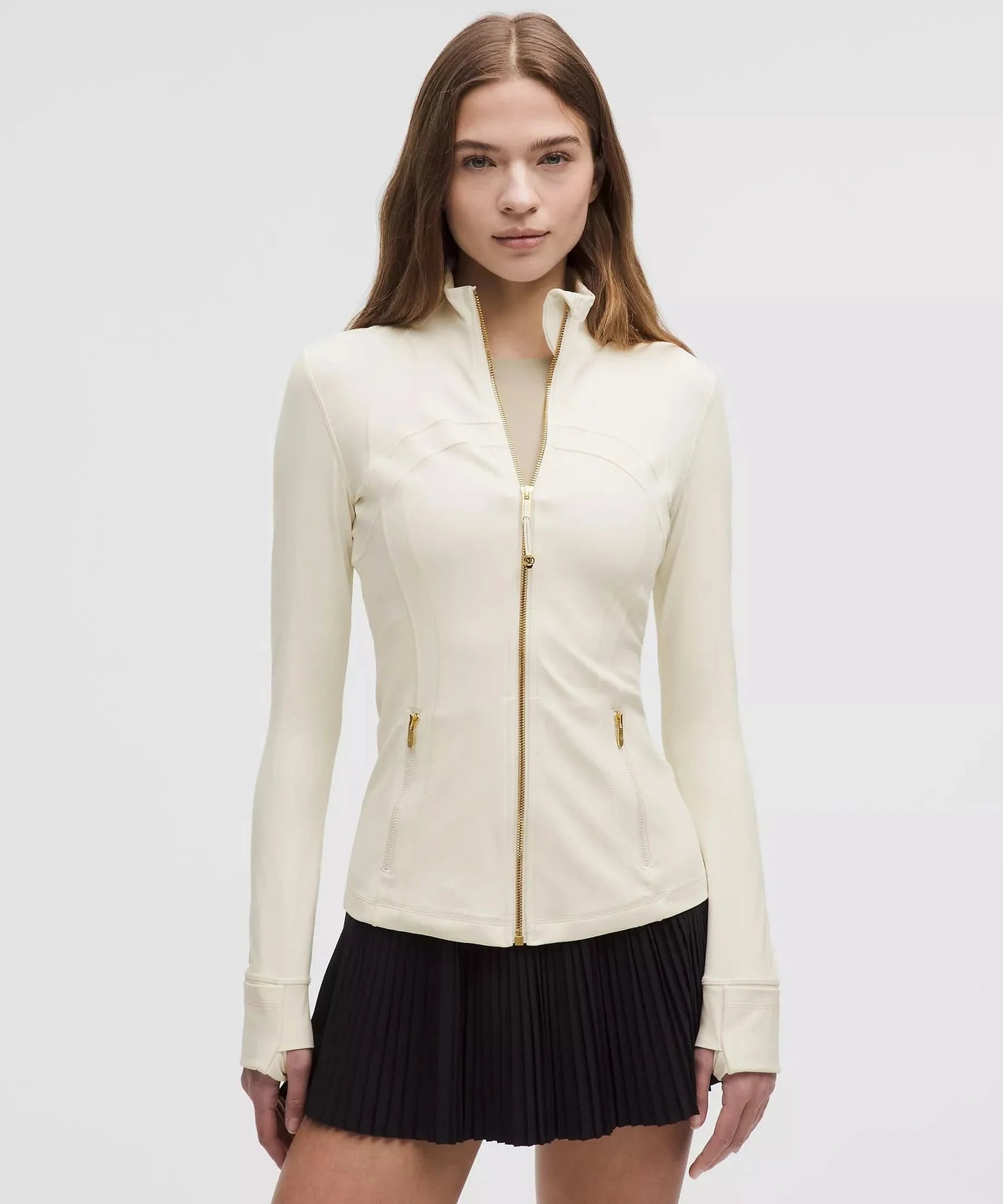 Women's Athleisure High Neck Zip Up Jacket With Pockets - product image 2