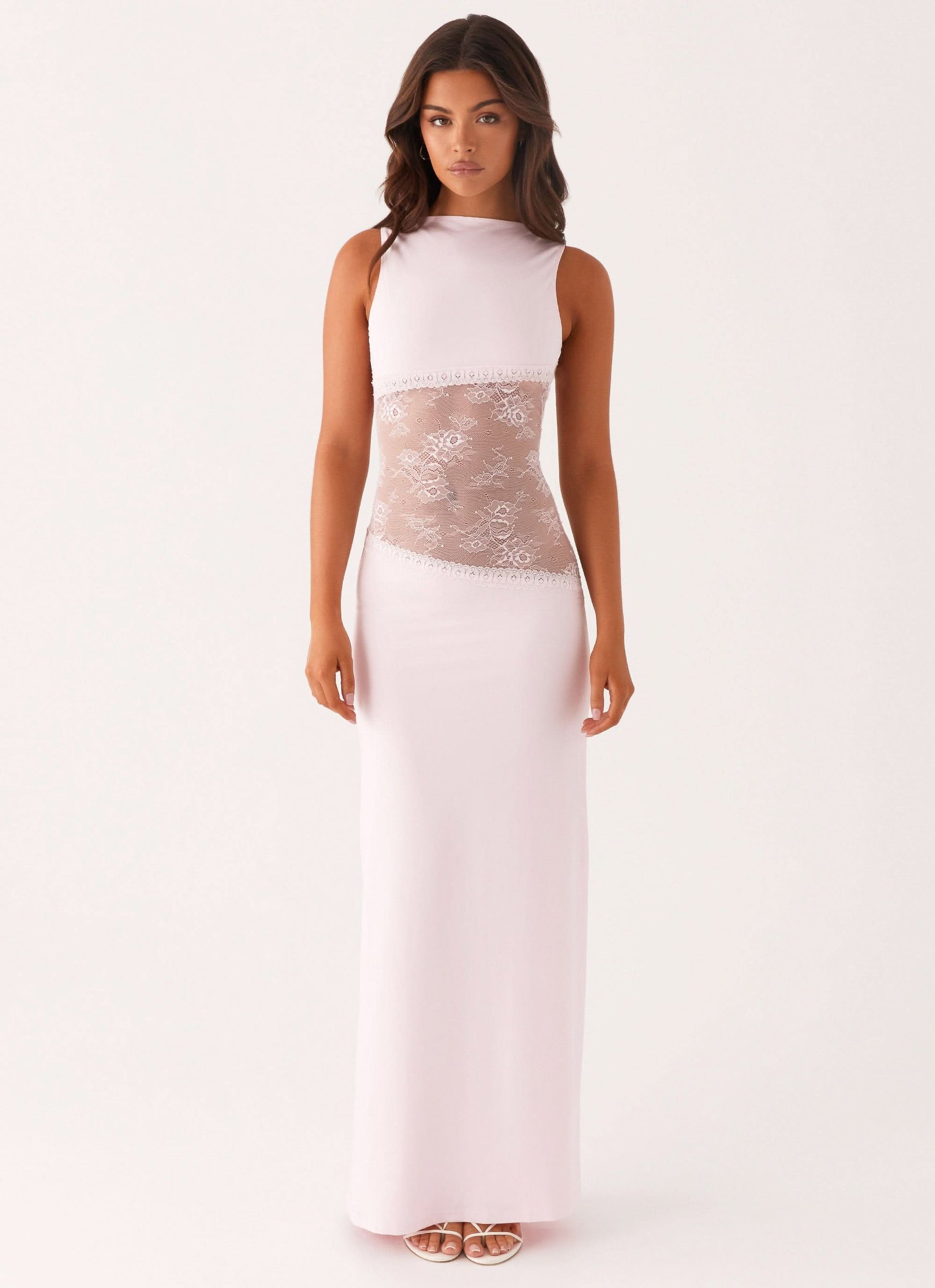 Women's Cocktail Sleeveless Lace Cutout Maxi Dress - product image 9