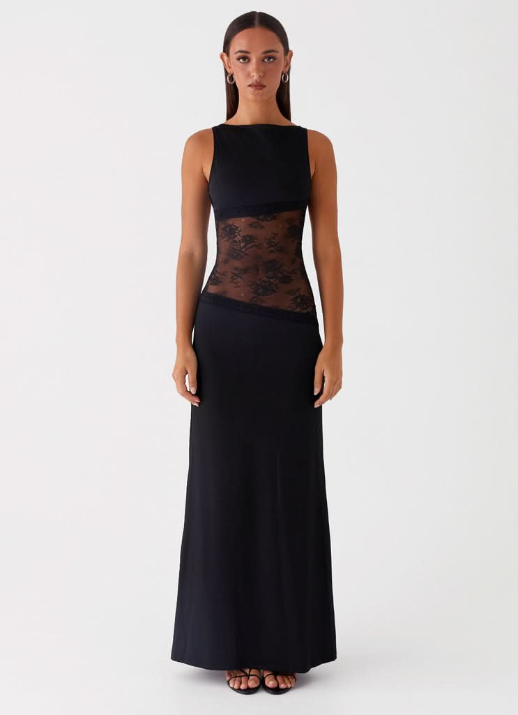Women's Cocktail Sleeveless Lace Cutout Maxi Dress - product image 1