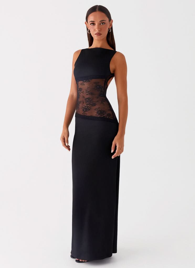 Women's Cocktail Sleeveless Lace Cutout Maxi Dress - product image 2