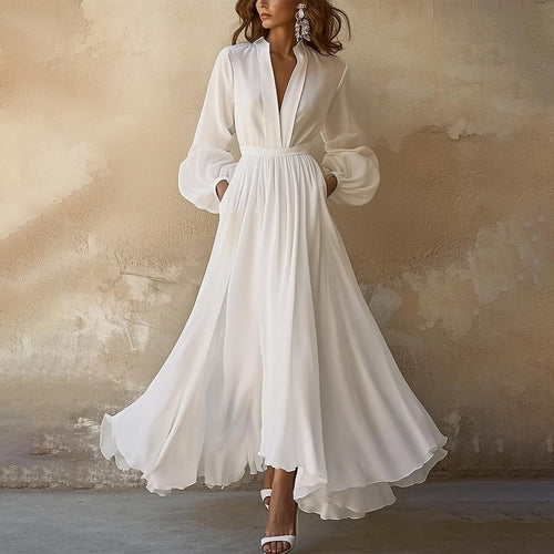long sleeve maxi dress wedding Coast Women's Chiffon Overlay Bohemian Long Sleeve Maxi Wedding Dress in Ivory