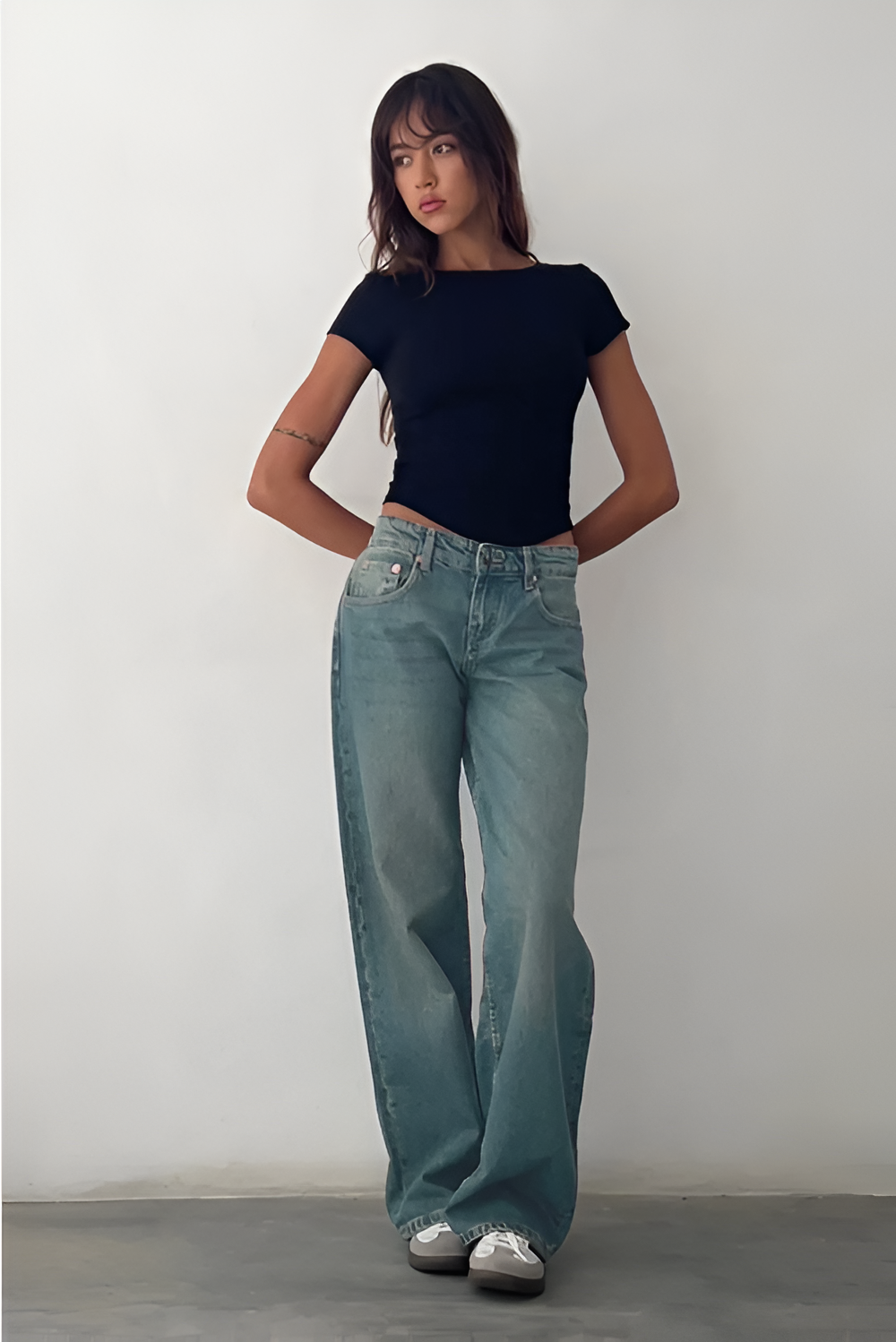 Women's Low Rise Wide Leg Full Length Jeans - product image 12