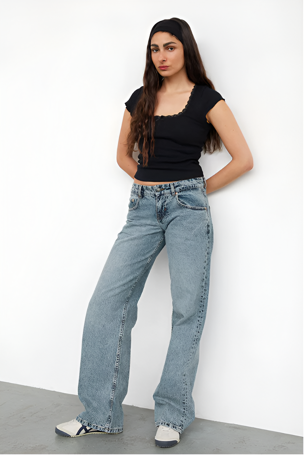 Women's Low Rise Wide Leg Full Length Jeans - product image 6