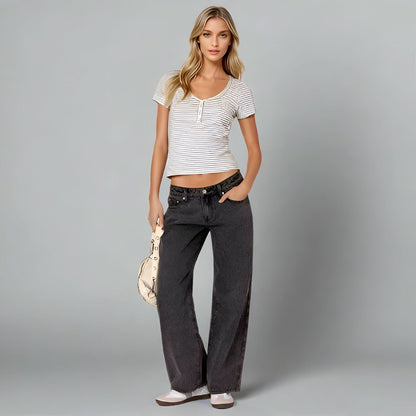 Women's Low Rise Wide Leg Full Length Jeans - product image 14