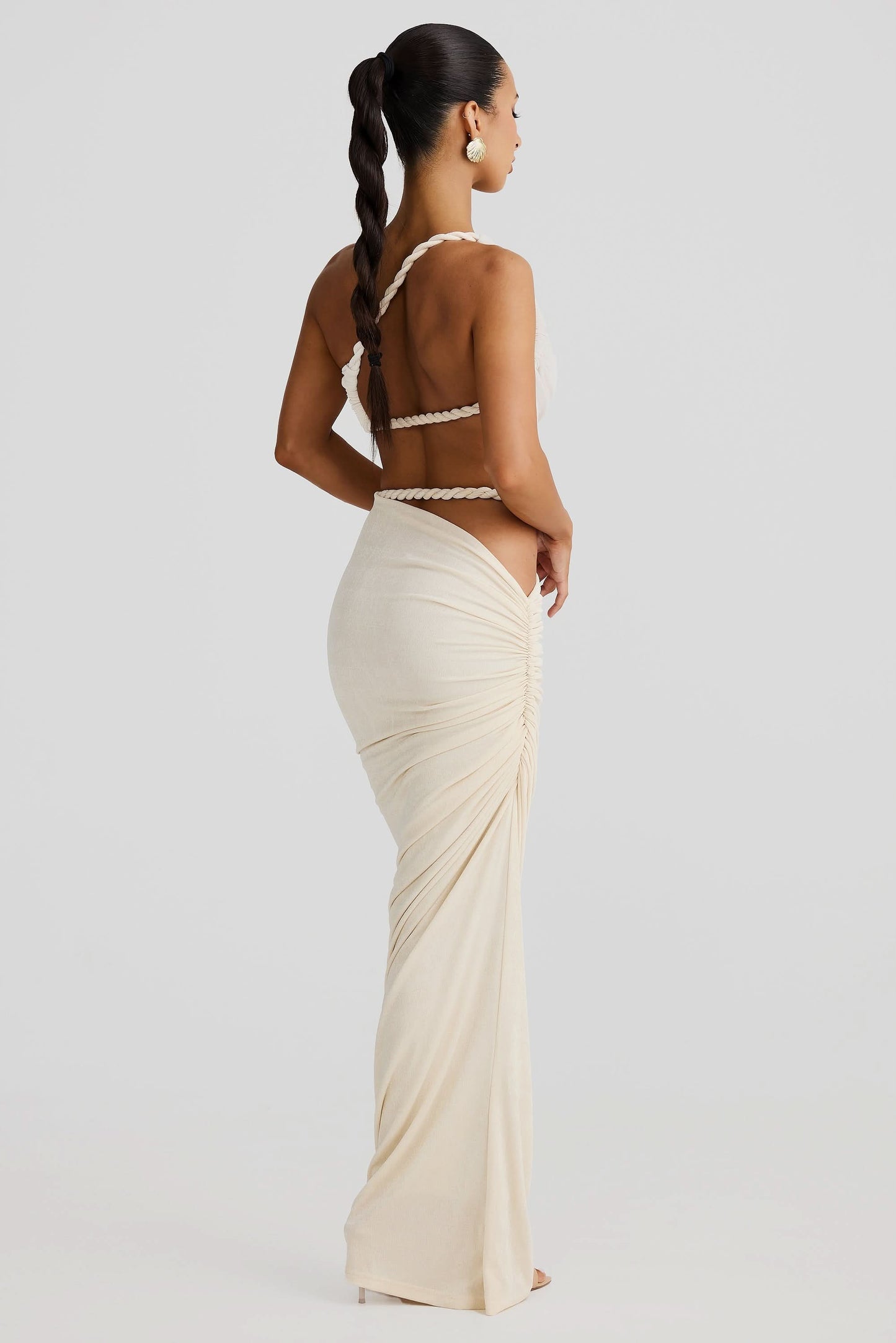 Women's Cocktail Ruched Cutout Maxi Dress Two Piece Set - product image 7