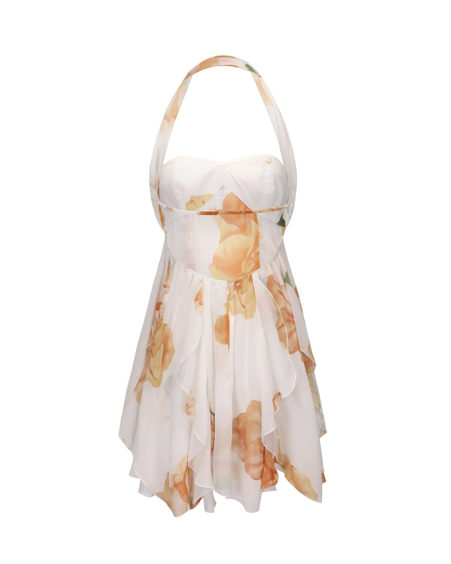 Women's Wedding Guest Floral Halter Mini Dress - product image 5