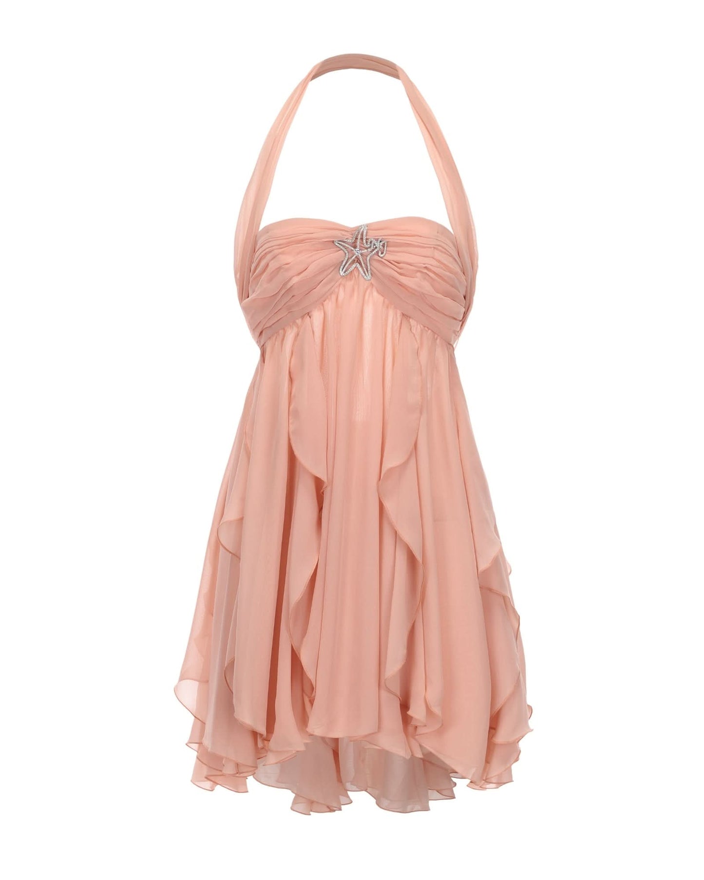 Women's Wedding Guest Floral Halter Mini Dress - product image 8