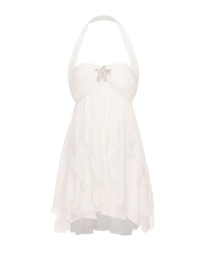 Women's Wedding Guest Floral Halter Mini Dress - product image 11