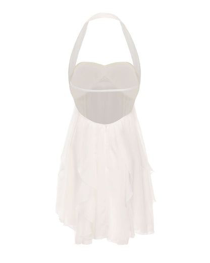 Women's Wedding Guest Floral Halter Mini Dress - product image 12