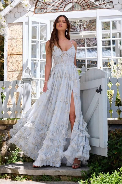 Women's Wedding Guest Floral Sweetheart Maxi Dress - product image 1