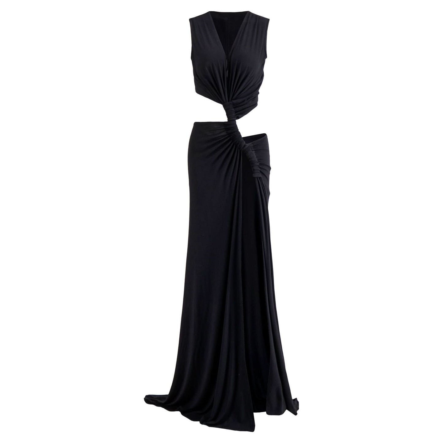 Women's Wedding Guest Cutout V Neck Slit Maxi Dress - product image 9