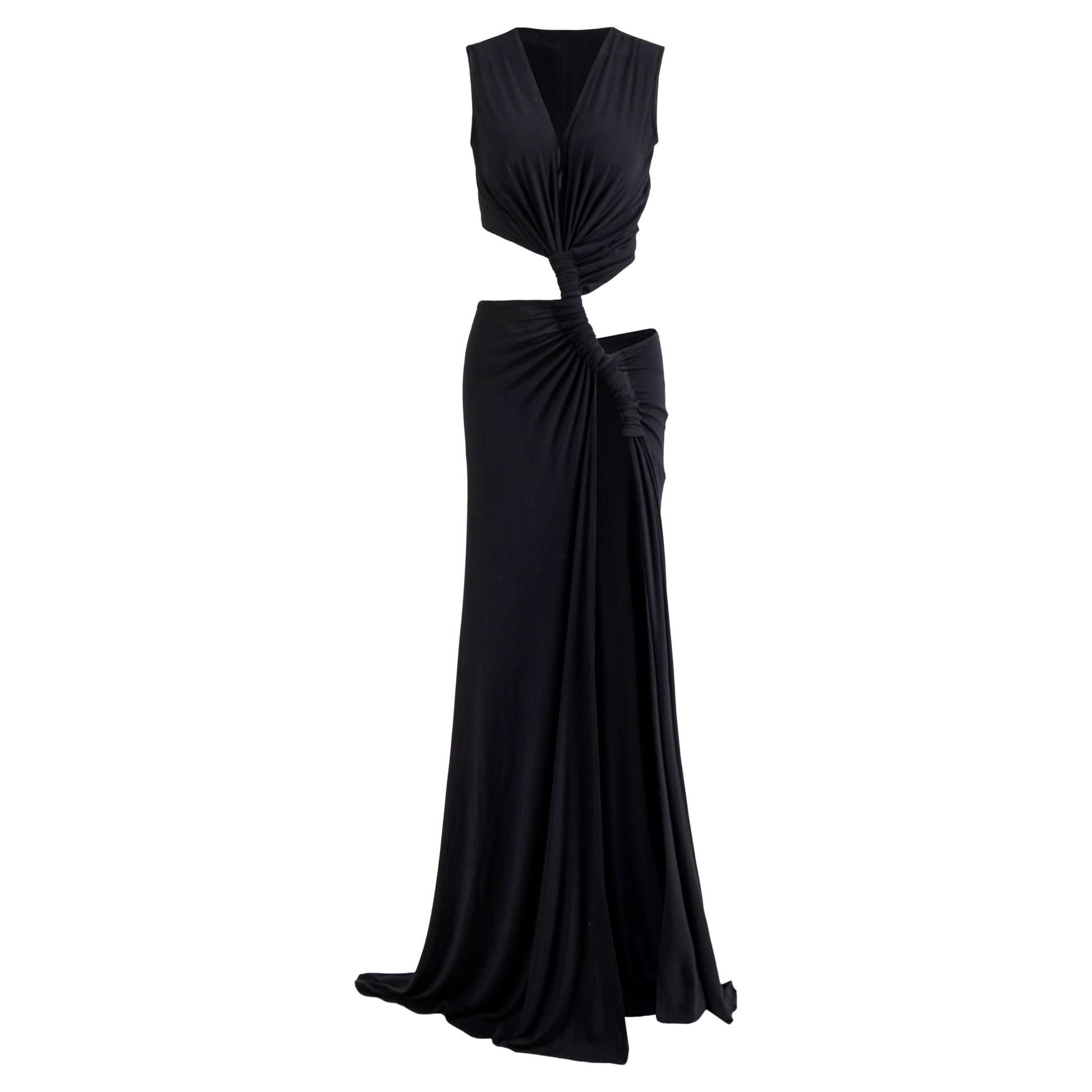 Women's Wedding Guest Cutout V Neck Slit Maxi Dress - product image 9