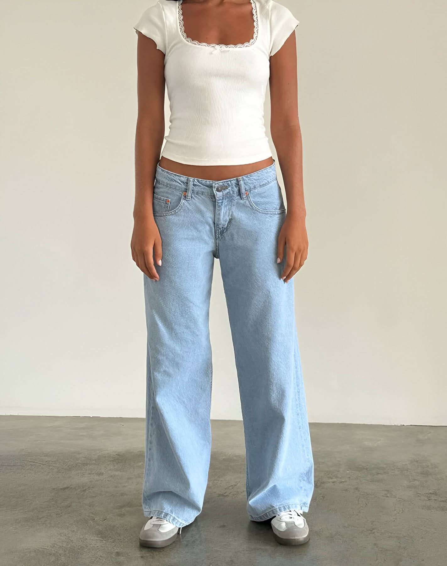 Women's Low Rise Wide Leg Full Length Jeans - product image 9