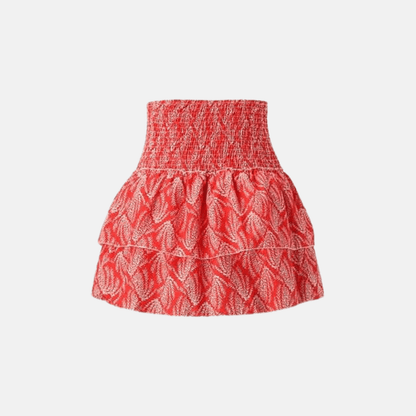 Women's Boho Print Smocked Waist Tiered Mini Skirt - product image 20