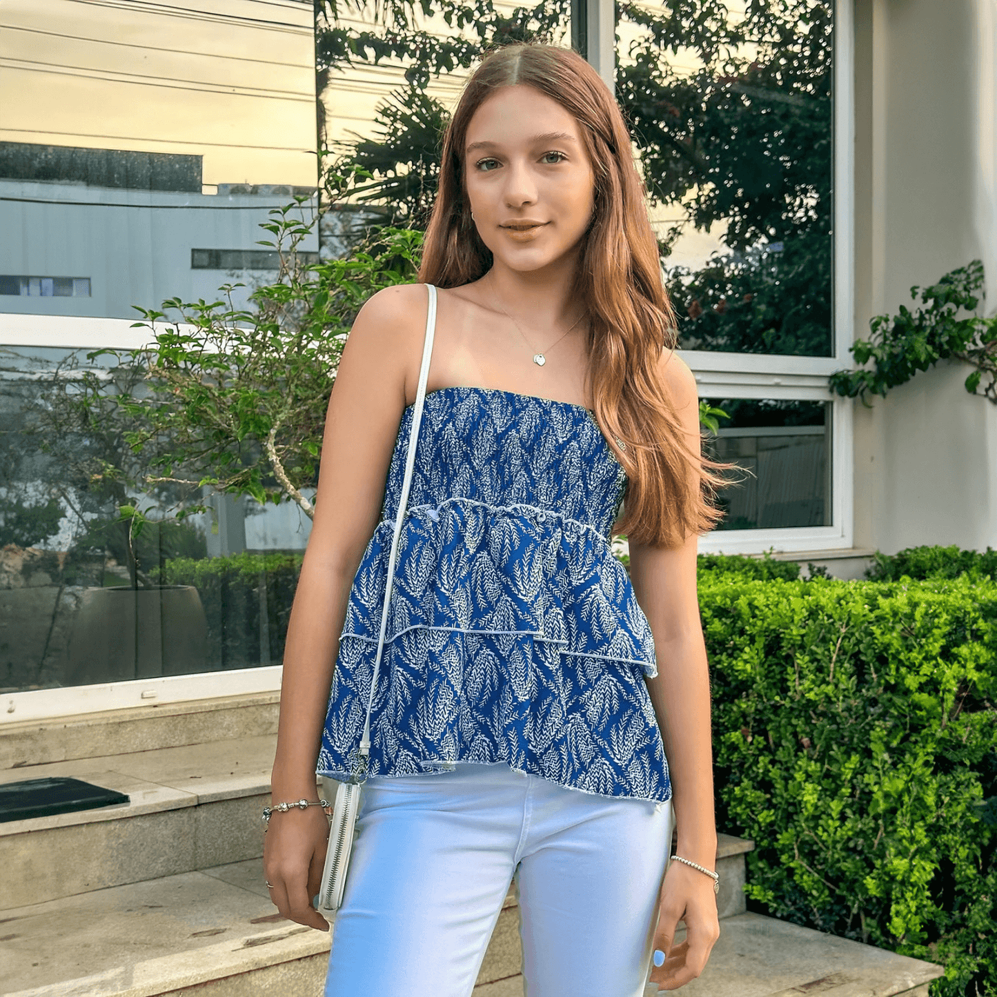 Women's Boho Print Smocked Waist Tiered Mini Skirt - product image 12