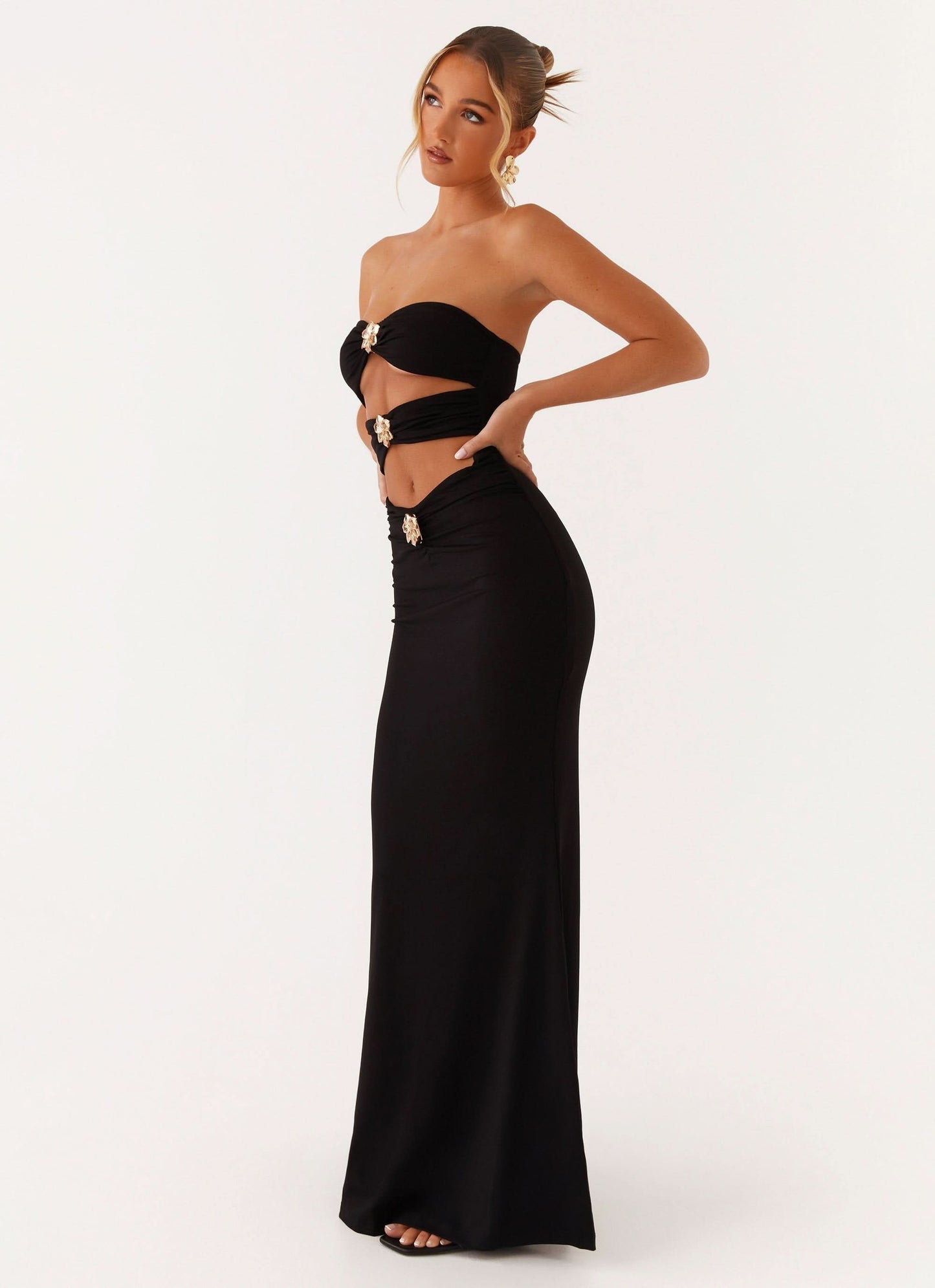 Women's Prom Strapless Cutout Bodycon Maxi Dress - product image 5