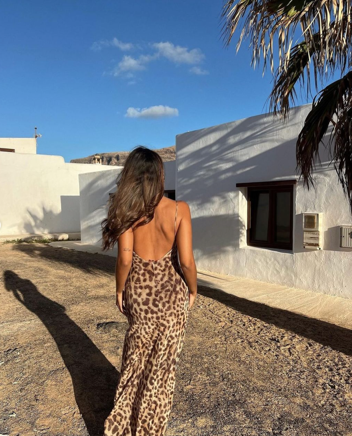 Women's Cocktail Leopard Scoop Neck Maxi Backless Dress - product image 4