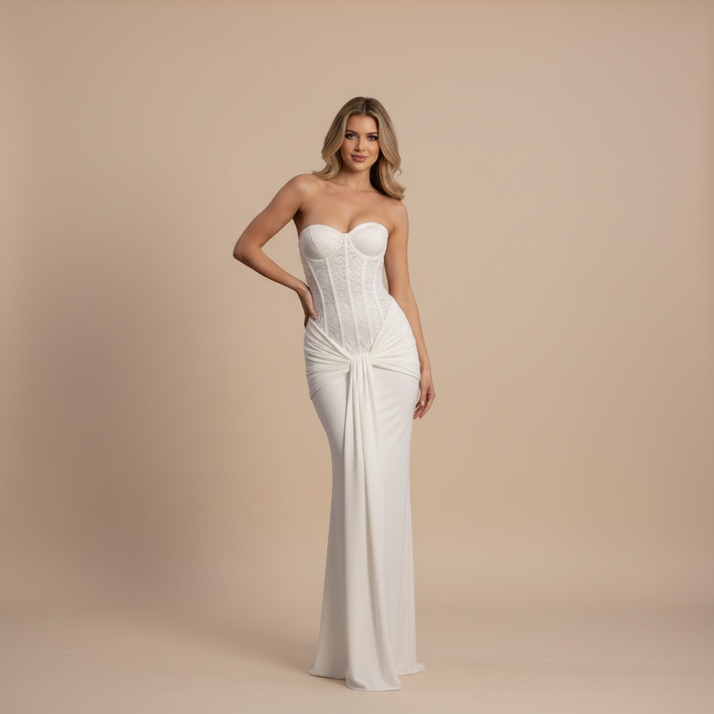 Radiance Off-Shoulder Strapless Gown - Mavena Co.