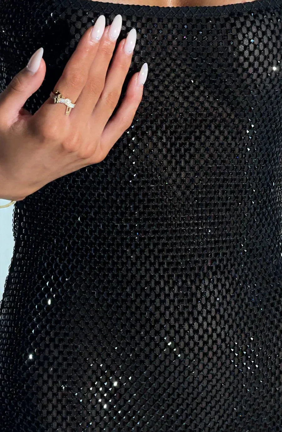 Bodycon Mesh Mini Dress