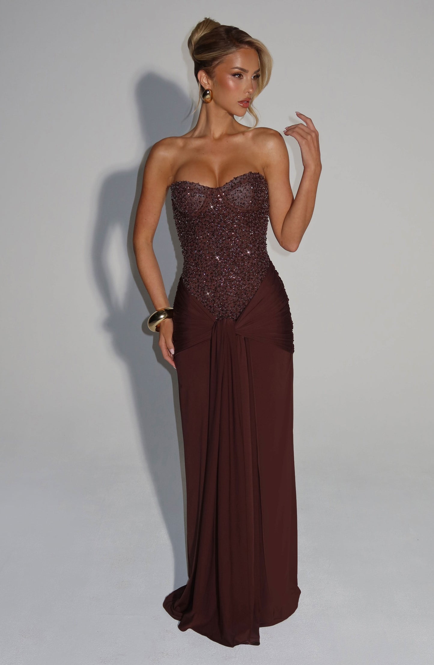 Women's Prom Strapless Sweetheart Maxi Dress - product image 3