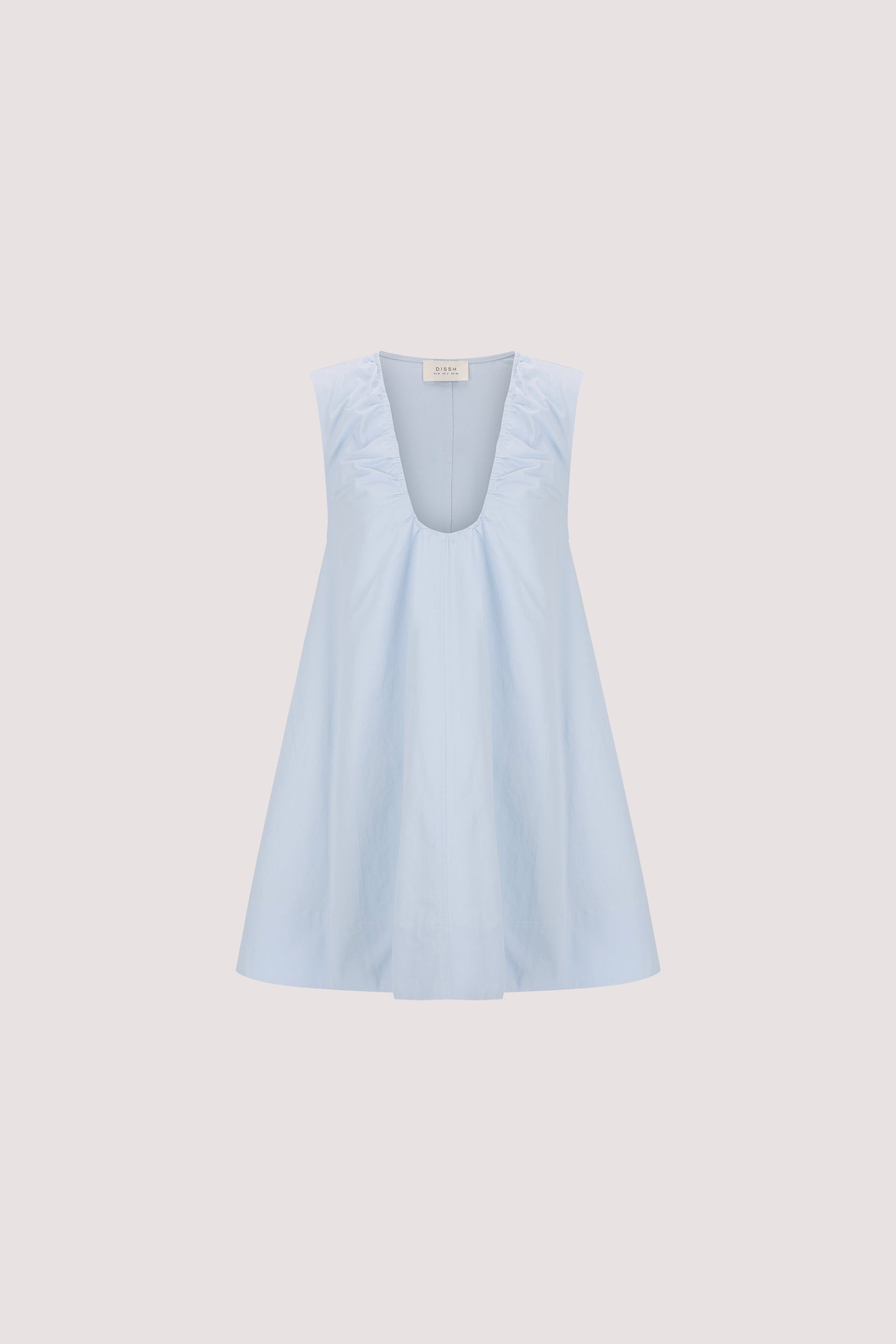 Cotton Baby Mini Dress - Cornflower