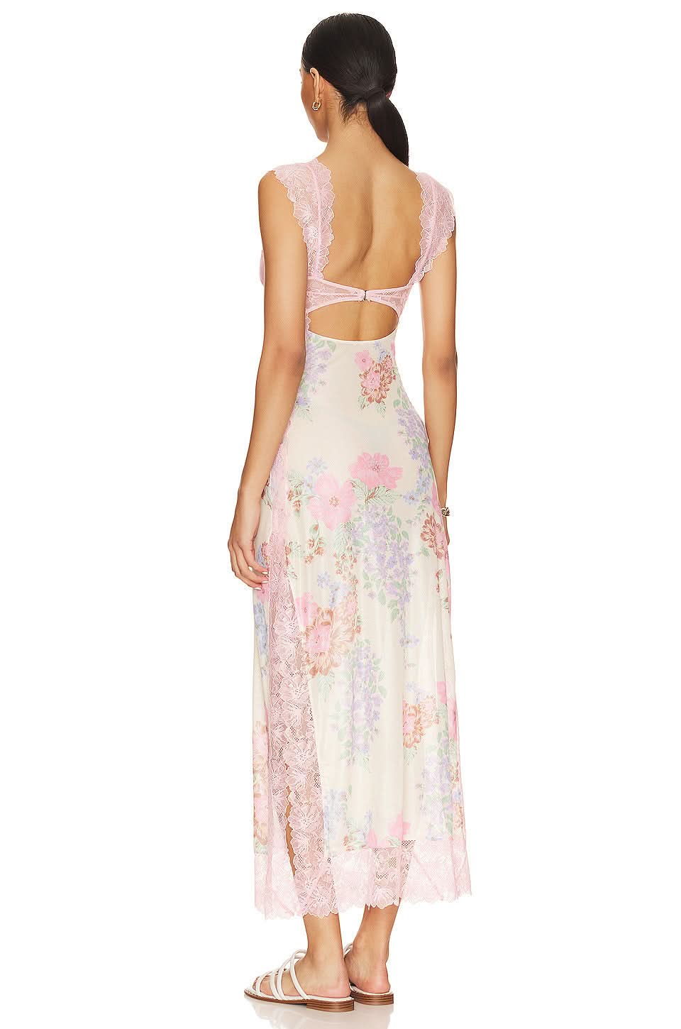Women's Wedding Guest Floral V Neck Maxi Slip Dress - product image 6