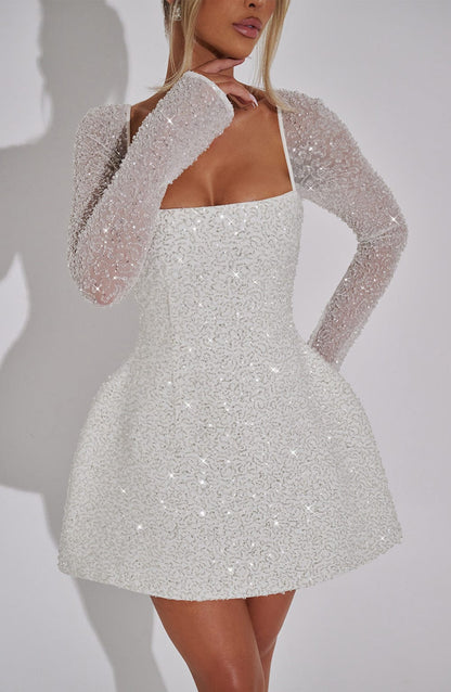 Elegant Mini Dress - White