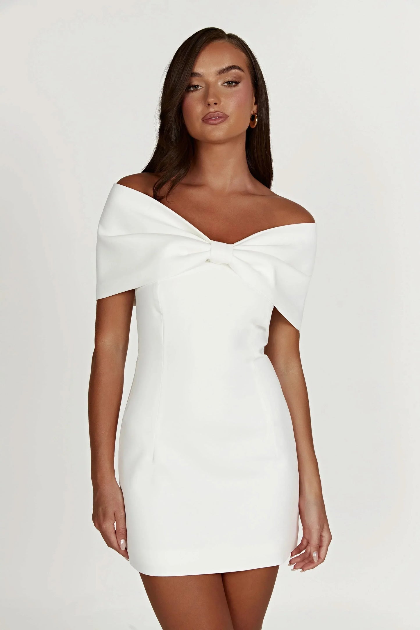 Women's Cocktail Off Shoulder Bow Mini Dress - product image 4
