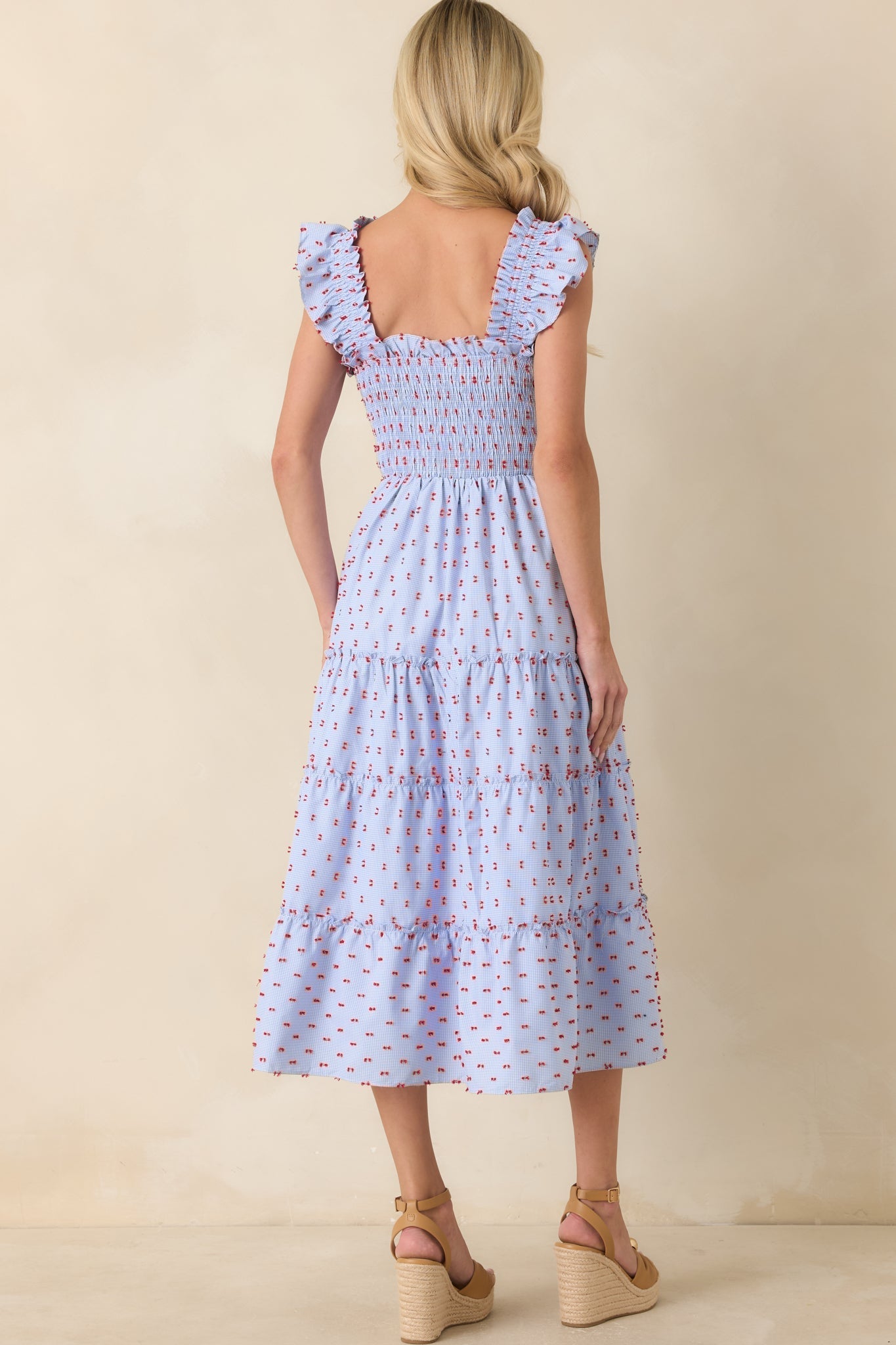 Embroidered Midi Dress