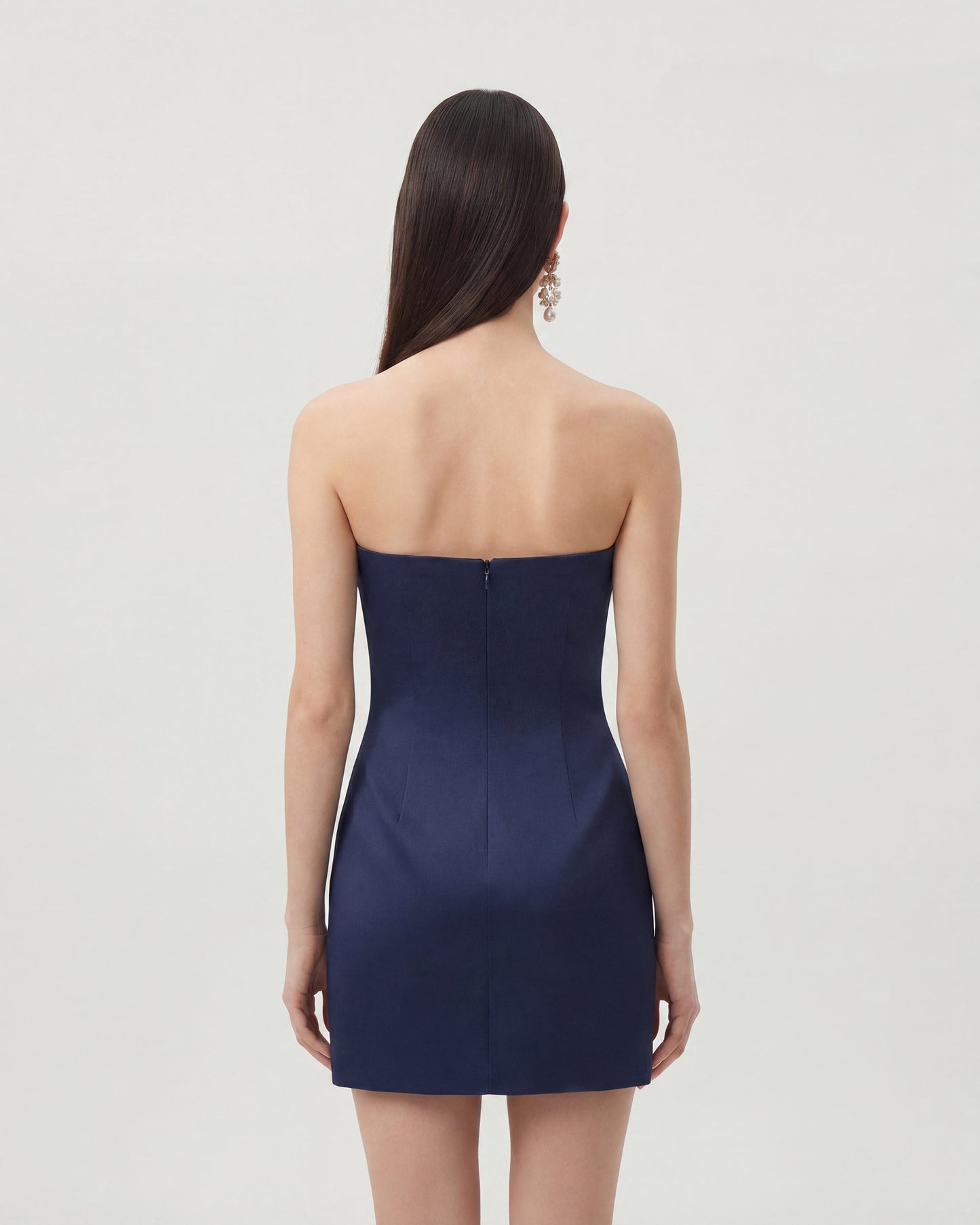 Floral Elegant Mini Dress - Blue
