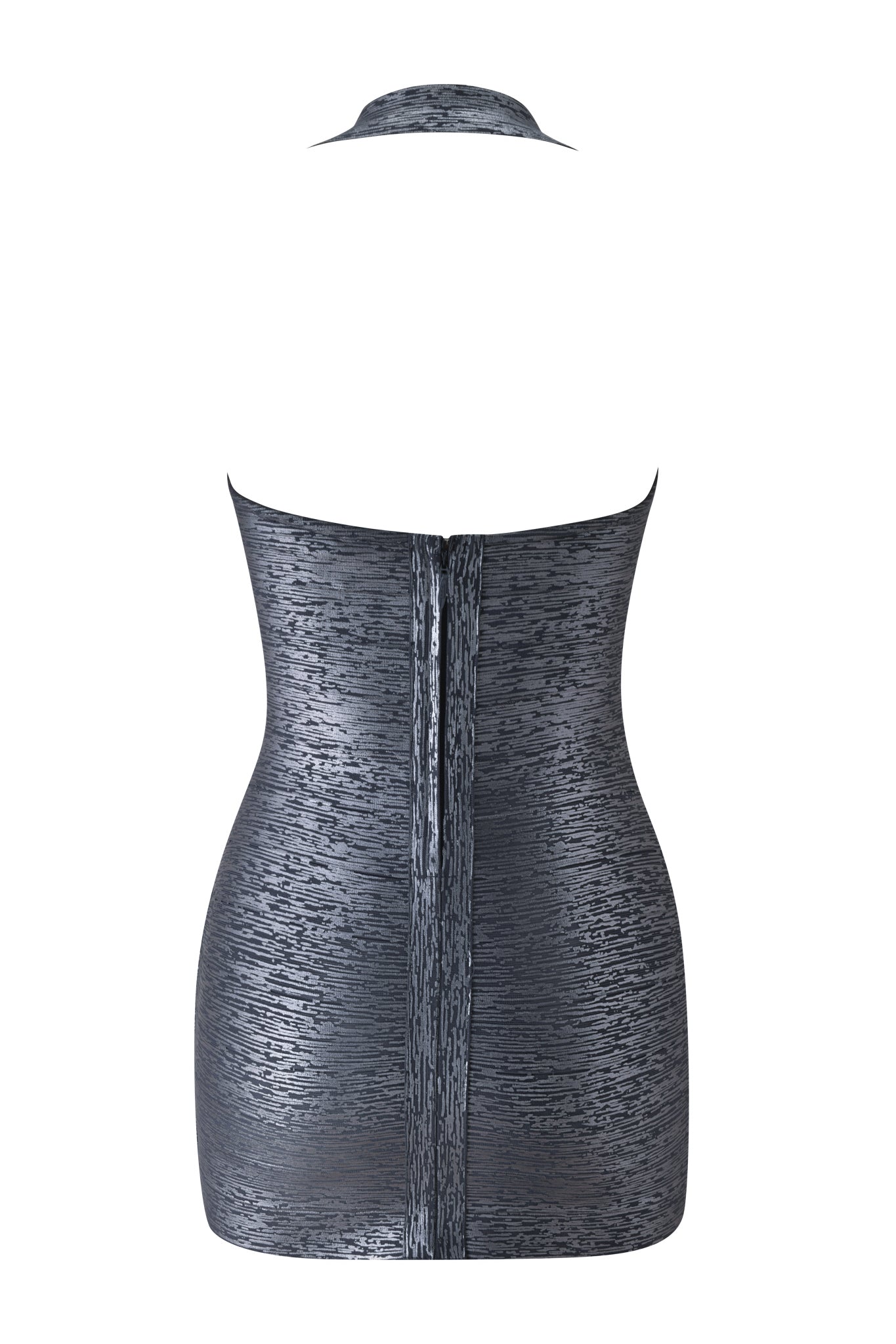 Gold Metallic Bodycon Mini Dress - Gold