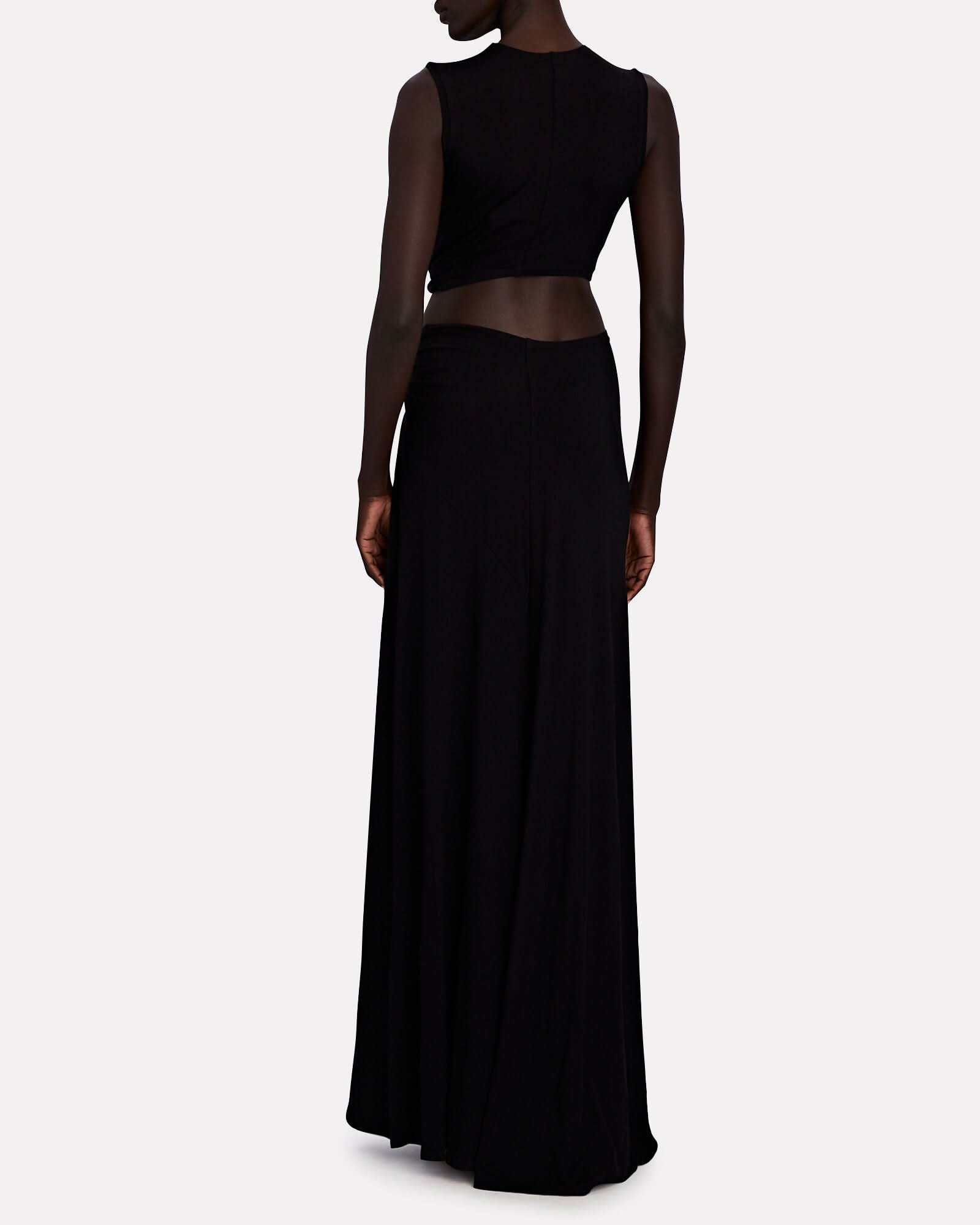 Women's Wedding Guest Cutout V Neck Slit Maxi Dress - product image 3