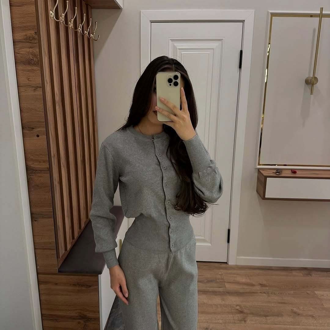 Women's Ribbed Knit Lounge Set Long Sleeve Top and Pants - product image 16