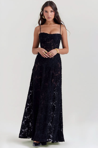 Women's Wedding Guest Floral Lace Maxi Dress - product image 9