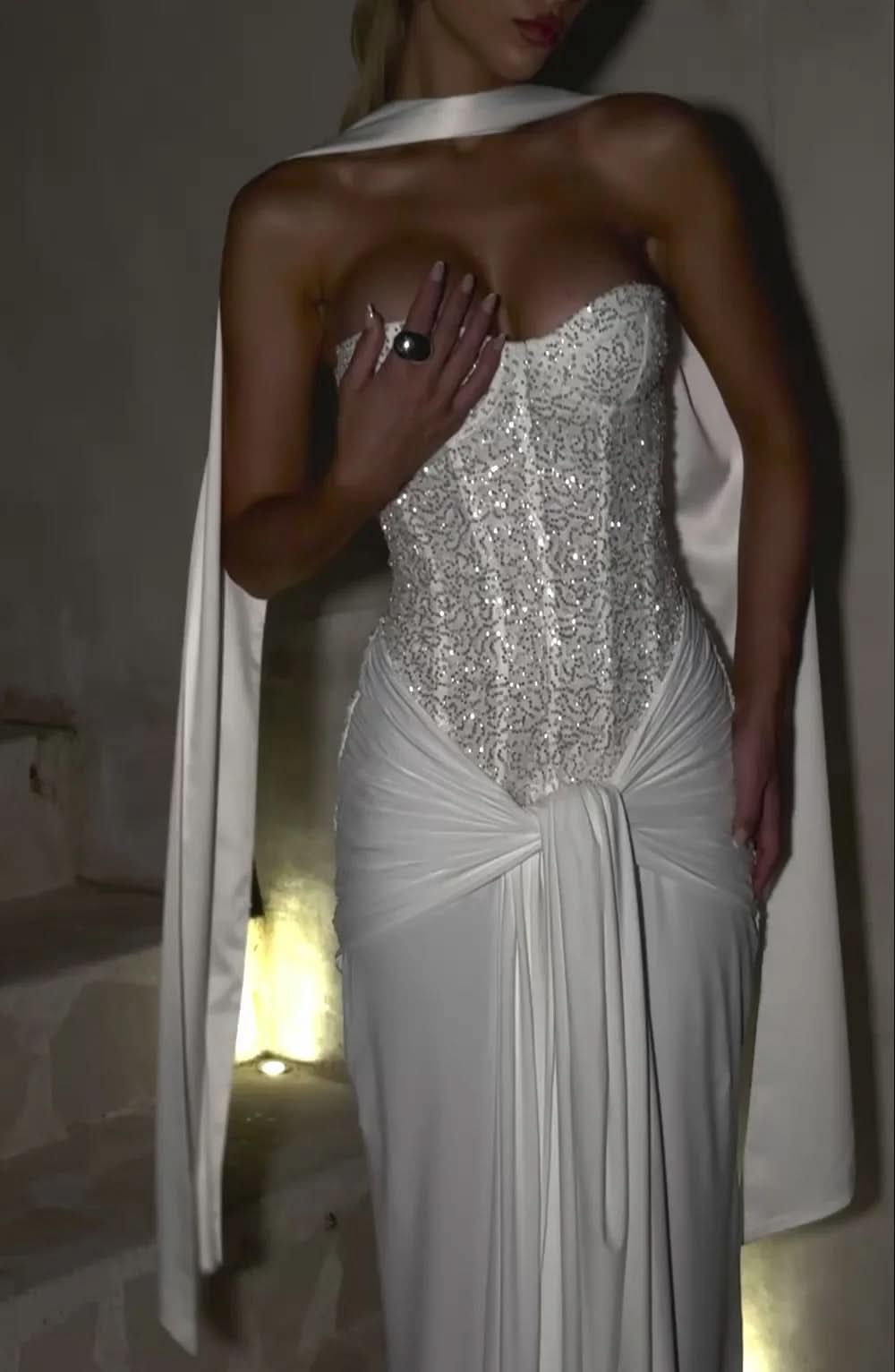 Women's Prom Strapless Sweetheart Maxi Dress - product image 6