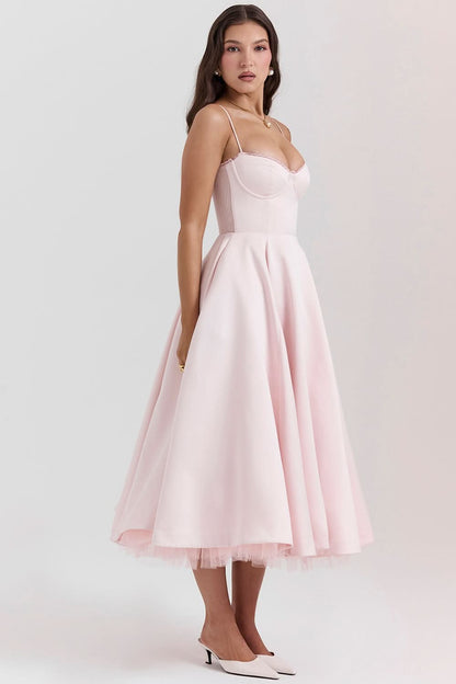 Women's Wedding Guest Sweetheart Midi Fit and Flare Dress - product image 7
