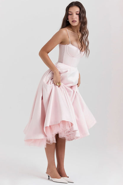 Women's Wedding Guest Sweetheart Midi Fit and Flare Dress - product image 8