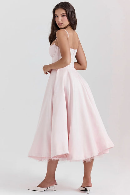 Women's Wedding Guest Sweetheart Midi Fit and Flare Dress - product image 9