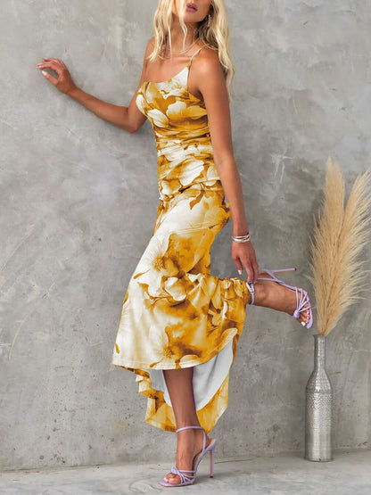 Women's Wedding Guest Floral One Shoulder Maxi Dress - product image 11