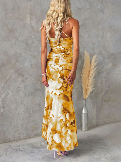 Women's Wedding Guest Floral One Shoulder Maxi Dress - product image 12