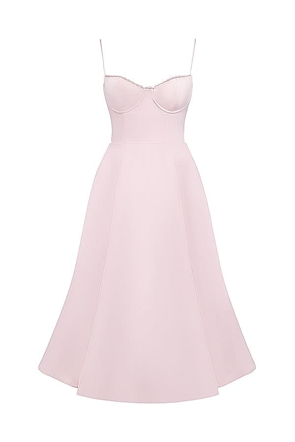 Women's Wedding Guest Sweetheart Midi Fit and Flare Dress - product image 13