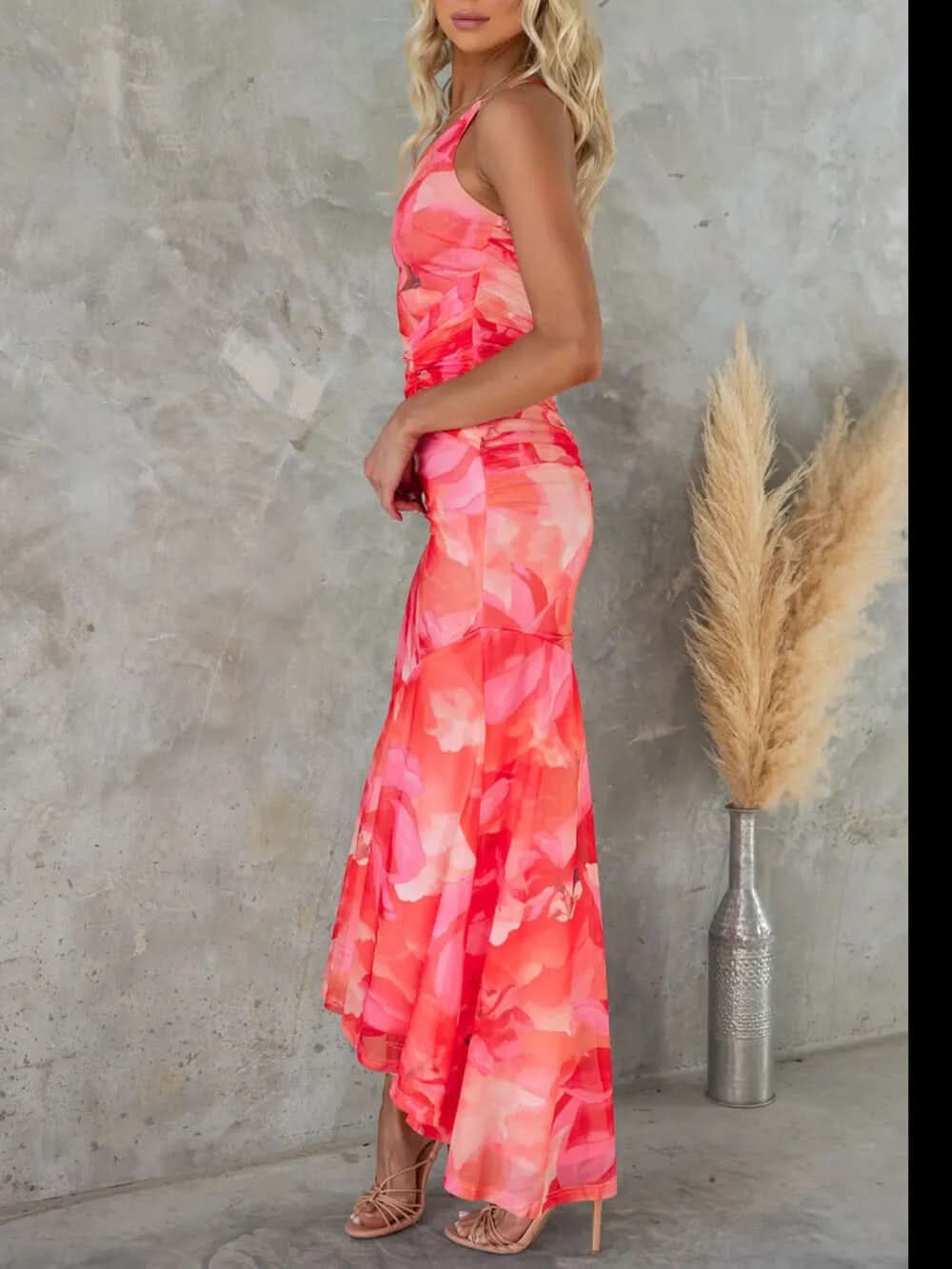 Women's Wedding Guest Floral One Shoulder Maxi Dress - product image 17