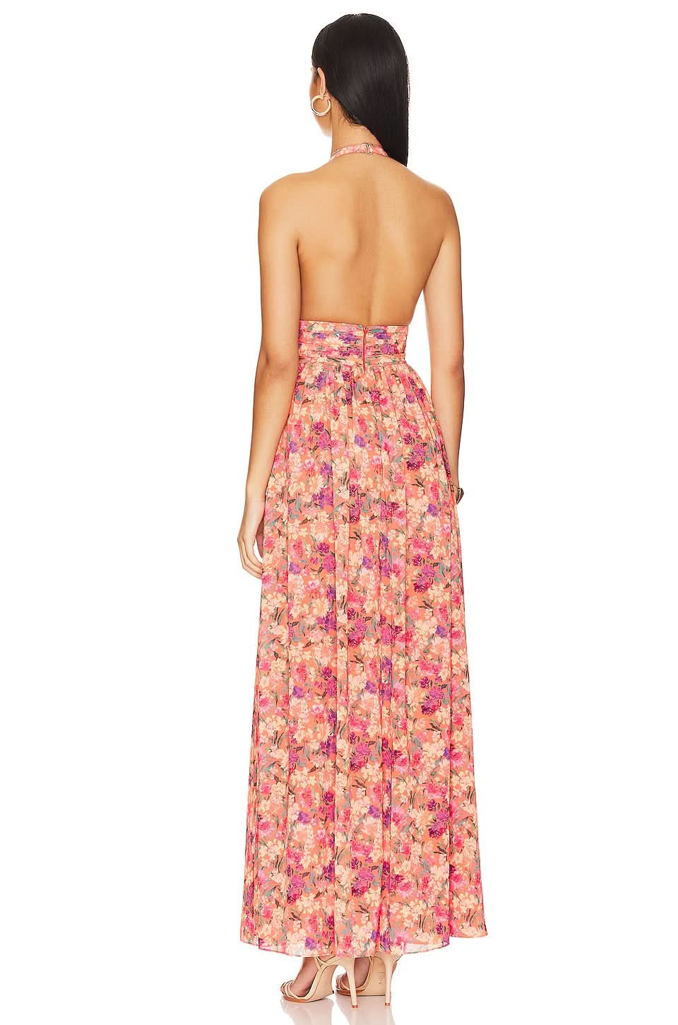 Women's Wedding Guest Halter Cut Out Maxi Dress - product image 5