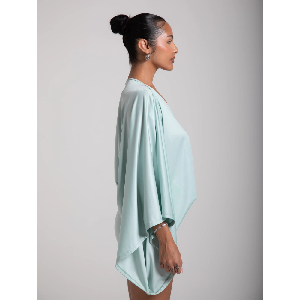 Ivory Kimono Sleeve Mini Dress - Ivory
